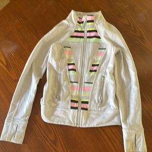 Girls long sleeve zip up sweater